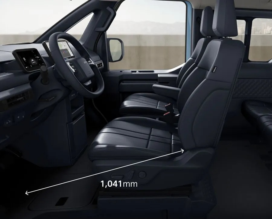 Generous legroom in both rows